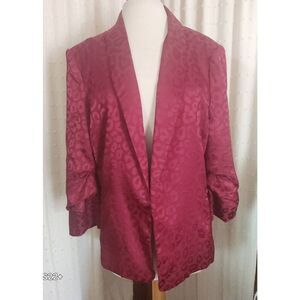 J38  ee:some dressy animal leopard print  jacket